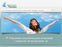 Tablet Screenshot of abriendo-puertas.com